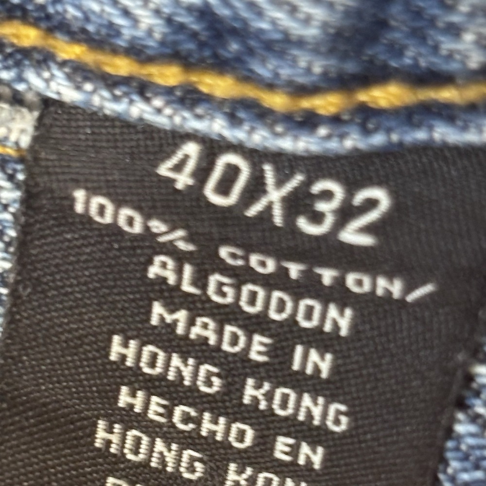 Polo Ralph‎ Lauren Men's 40x32 Patchwork Distressed Denim Y2K - Picture 6 of 12